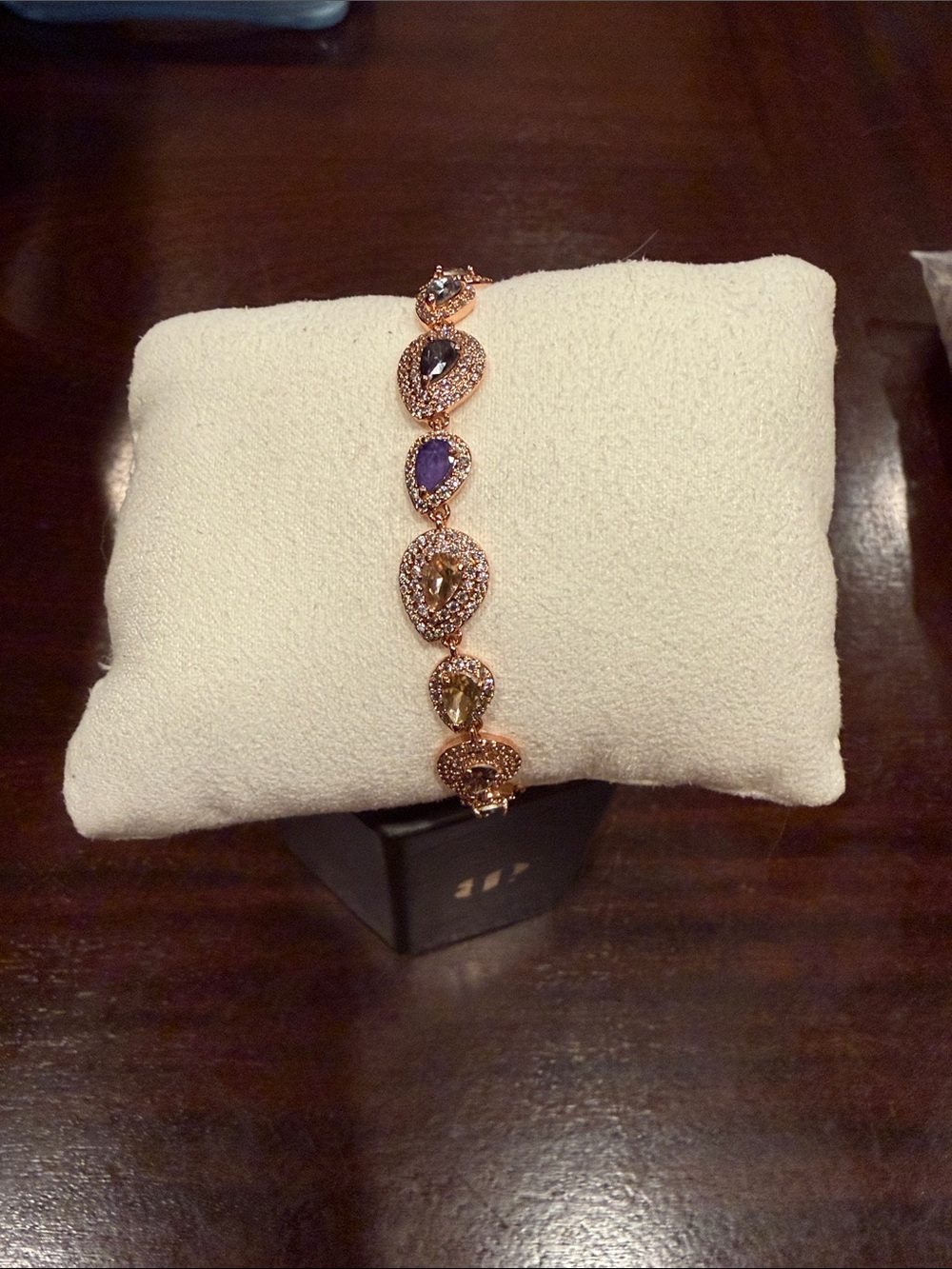 Holiday Jewel Candy 25: Orchid Peach Embers on Rose Gold